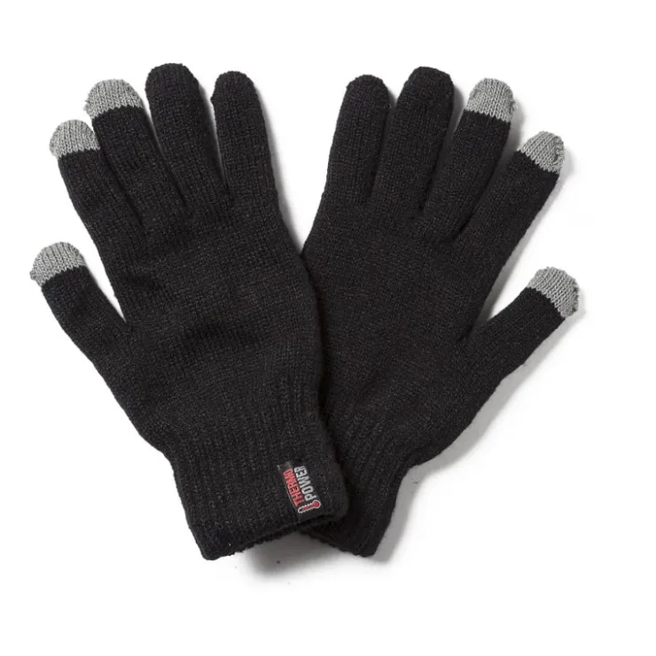 Xenos Thermo handschoenen S/M - zwart- Winterartikelen