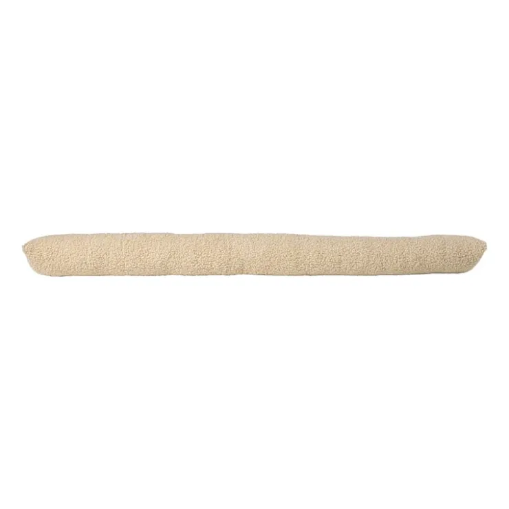 Xenos Tochtstopper teddy - beige - 90x9 cm- Winterartikelen