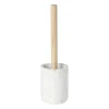 Xenos Toiletborstel Terrazzo - wit - ø10x37.5 cm- Toiletborstels