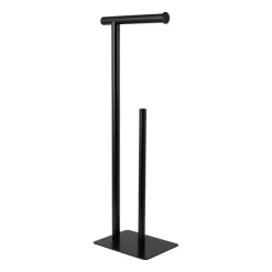 Xenos Toiletpapierhouder - metaal - 16,5x13x53,5 cm- Toiletrolhouders