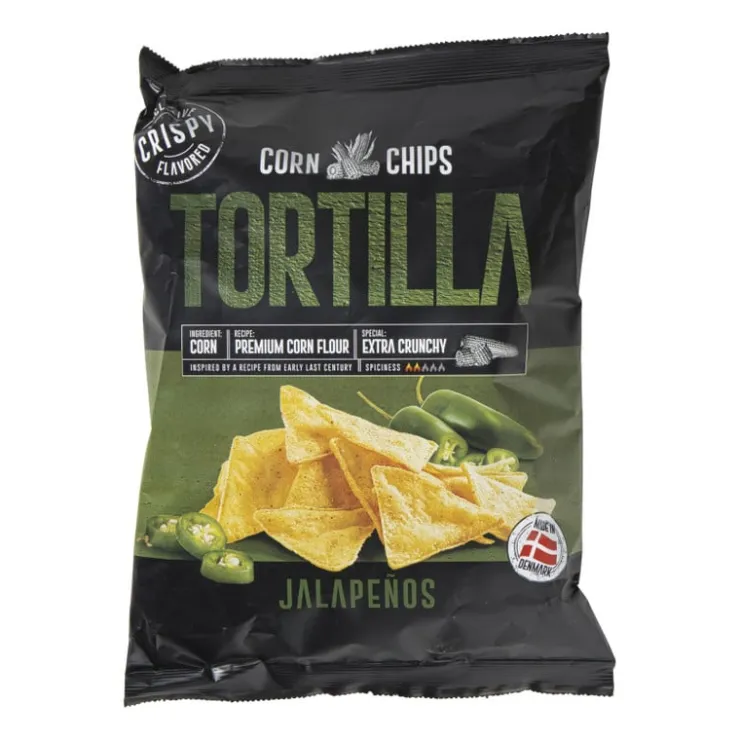 Xenos Tortilla chips jalapeño - 150 gram- Chips, Nootjes En Zoutjes