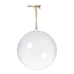Xenos Transparante kerstbal - ø12 cm - set van 2- Kerstballen