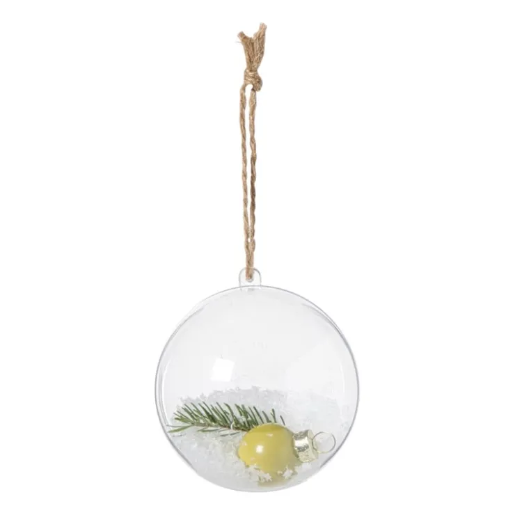 Xenos Transparante kerstbal - ø8 cm - set van 6- Kerstballen