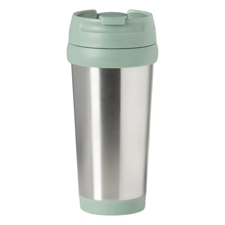 Xenos Travel beker - groen - 450 ml- Drinkflessen