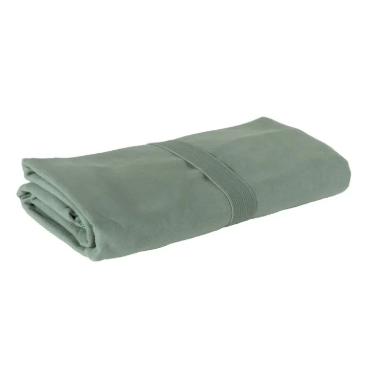 Xenos Travel-/sporthanddoek - groen - 130x80 cm- Reishanddoeken|Kerstcadeaus