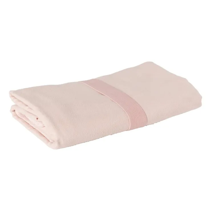 Xenos Travel-/sporthanddoek - roze - 90x65 cm- Reishanddoeken