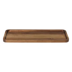 Xenos tray acacia groot - bruin - 14x36x1.5 cm- Borrelplanken|Kaarsenplateaus