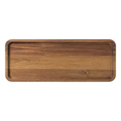 Xenos tray acacia groot - bruin - 14x36x1.5 cm- Borrelplanken|Kaarsenplateaus