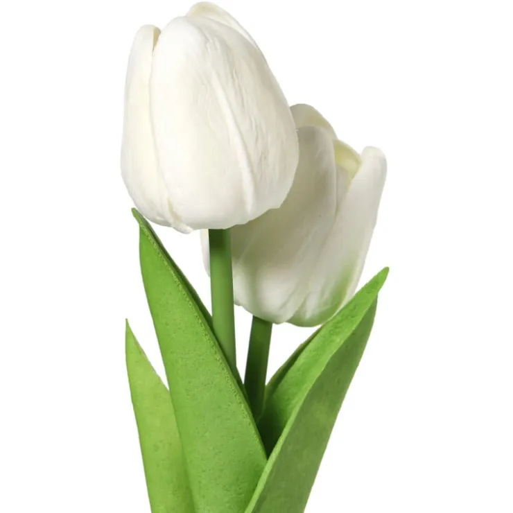 Xenos Tulpen in vaasje - diverse varianten - ø7x18 cm- Kunstbloemen