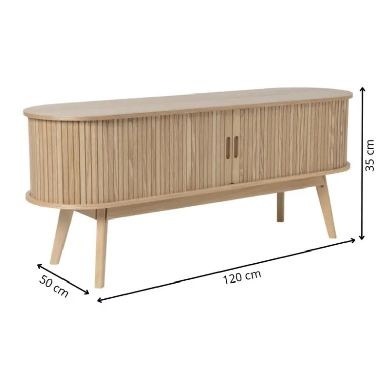 Xenos Tv-meubel Uppsala - naturel - 50x120x35 cm- Dressoir|Tv Meubels