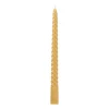 Xenos Twisted dinerkaars - okergeel - ⌀2x25 cm- Dinerkaarsen