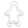 Xenos Uitsteekvormpjes gingerbread man - set van 3- Bakvormen|Kerst Bakken