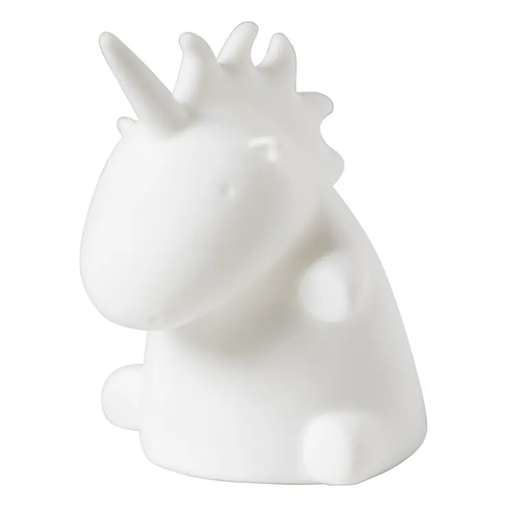 Xenos Unicorn lamp LED - wit - 9x10x11,5 cm- Kerstcadeaus|Led Lampen
