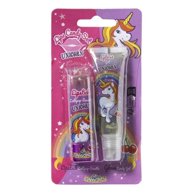 Xenos Unicorn lipglos 'n bracelet - 31 gram- Snoep