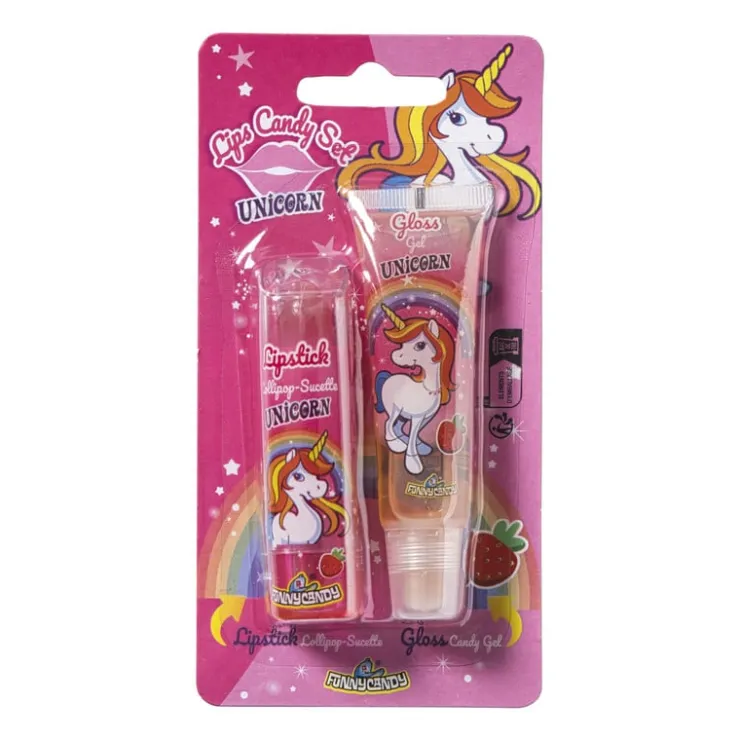 Xenos Unicorn lipglos 'n bracelet - 31 gram- Snoep