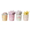 Xenos Unicorn traktatieset uitdeelbakjes en prikkers - multikleur- Kinderfeestjes