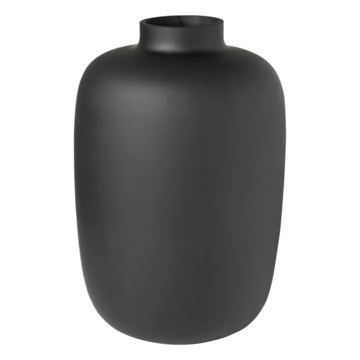 Xenos Vaas - mat zwart - ⌀22x32 cm- Kerstcadeaus|Vazen