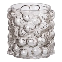 Xenos Vaas bubbels - grijs - ø17x15 cm- Kerstcadeaus|Vazen