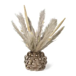 Xenos Vaas bubbels - grijs - ø22x18 cm- Kerstcadeaus|Vazen