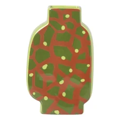 Xenos Vaas giraf - oranje/groen - 20.8x13x5.2 cm- Vazen|Vazen