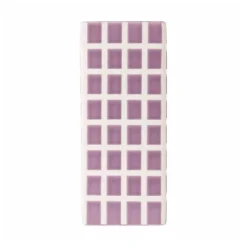 Xenos Vaas tegel groot - paars - 20x8x8 cm- Vazen|Vazen