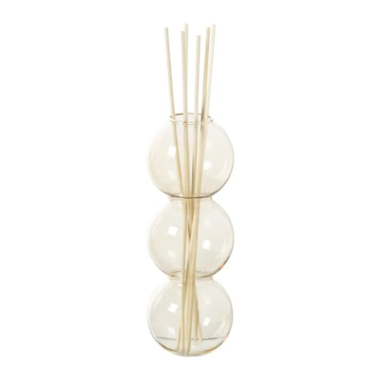 Xenos Vaas voor geurstokjes bollen - geel - ø6.5x16.5 cm- Vazen|Vazen