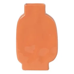 Xenos Vaas zebra - rood/oranje - 20.8x13x5.2 cm- Vazen|Vazen