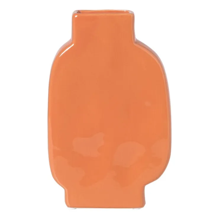 Xenos Vaas zebra - rood/oranje - 20.8x13x5.2 cm- Vazen|Vazen