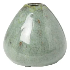 Xenos Vaasje groen - bol - ø9.5x9 cm- Vazen|Vazen