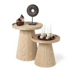 Xenos Vaasje rond - 11x9.2x5.8 cm - bruin- Vazen|Vazen