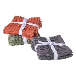 Xenos Vaatdoekjes - rood - 20x20 cm - set van 2- Schoonmaakdoekjes