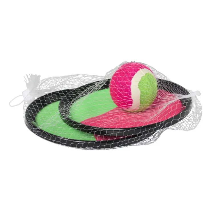 Xenos Vangbalset groot - multikleur - set van 3- Buitenspeelgoed|Strandaccessoires