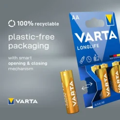 Varta longlife AA batterijen - set van 10- Batterijen