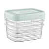 Xenos Vershoudbakjes - 500 ml - set van 3- Bewaardozen