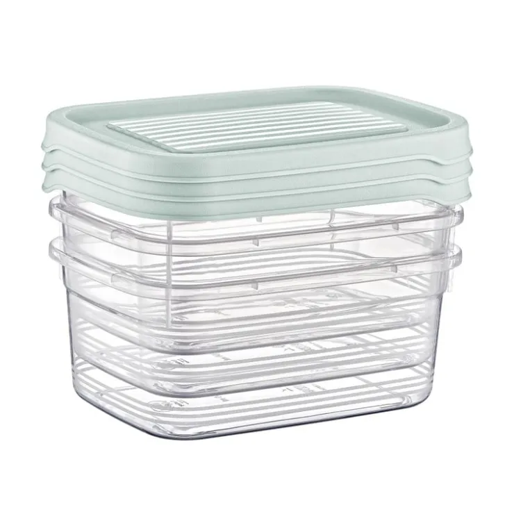 Xenos Vershoudbakjes - 500 ml - set van 3- Bewaardozen