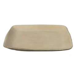 Xenos Vierkant bord Toscane - beige - 25x25 cm- Borden