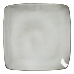 Xenos Vierkant bord Toscane - grijs - 20x20 cm- Borden