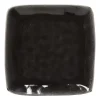Xenos Vierkant bord Toscane - zwart - 20x20 cm- Borden