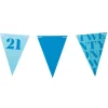 Xenos Vlaggenlijn 21 jaar - blauw - 10 meter- Vlaggenlijnen|Verjaardagen