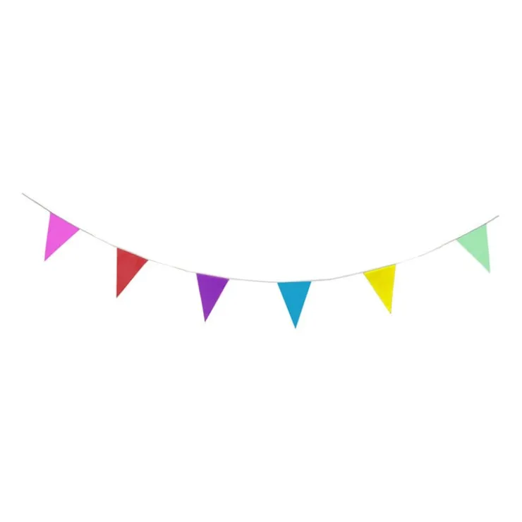 Xenos Vlaggenlijn kleurrijk - 6 meter- Vlaggenlijnen|Kinderfeestjes