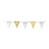 Xenos Vlaggenlijn wink - wit/goud - 5 meter- Babyshower