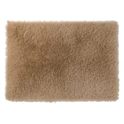 Xenos Vloerkleed fluffy - bruin - 120x180 cm- Vloerkleden