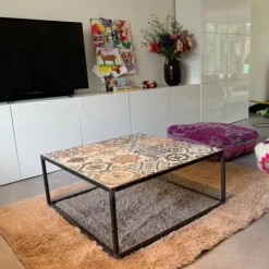 Xenos Vloerkleed fluffy - bruin - 120x180 cm- Vloerkleden