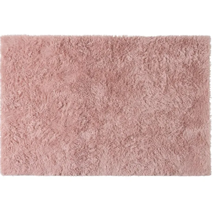 Xenos Vloerkleed fluffy - roze - 150x230 cm- Vloerkleden
