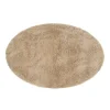 Xenos Vloerkleed fluffy ovaal - bruin - 120x180 cm- Vloerkleden