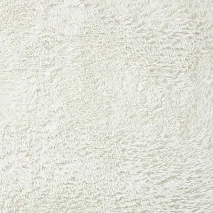 Xenos Vloerkleed fluffy ovaal - wit - 120x180 cm- Vloerkleden