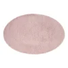Xenos Vloerkleed fluffy ovaal - roze - 120x180 cm- Vloerkleden