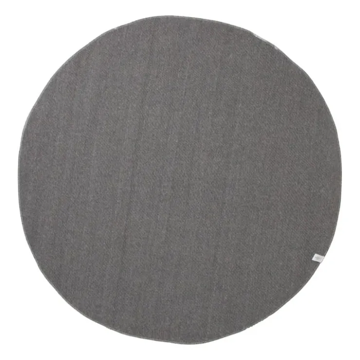 Xenos Vloerkleed fluffy rond - wit - ø120 cm- Vloerkleden