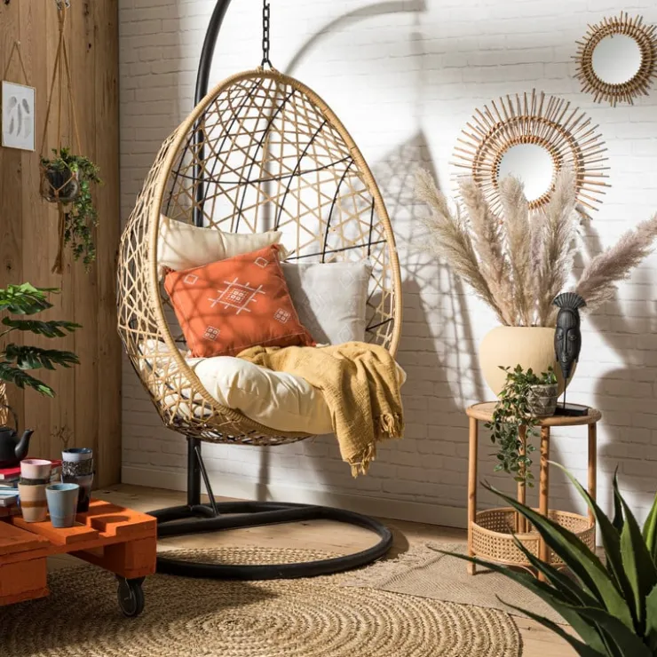 Xenos Vloerkleed naturel - Ø150 cm- Vloerkleden