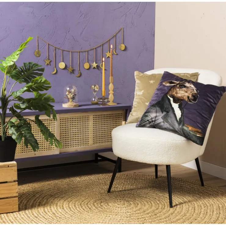 Xenos Vloerkleed riet - bruin - 87 cm- Vloerkleden